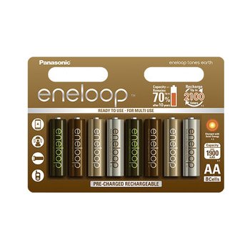 Panasonic Eneloop EARTH 2000mAh AA 8ks 3MCCE/8UE