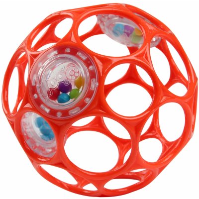 Bright Starts OBALL RATTLE 10cm oranžová – Sleviste.cz