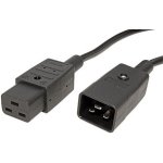 BACHMANN Kabel síťový prodlužovací 16A, IEC320 C20 - C19, 1m, černý (356.1733) - 19.07.1207 – Sleviste.cz