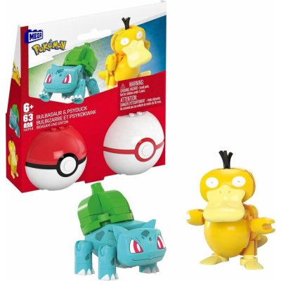 MEGA Pokémon Poké Ball - Bulbasaur a Psyduck – Zbozi.Blesk.cz