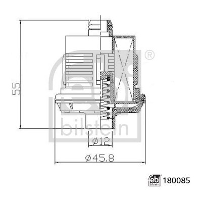 FEBI BILSTEIN Filtr hydrauliky, pohon všech kol s lamelovou spojkou 180085