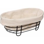 5five Simply Smart Košík na chléb Bistro, oválný, kovový rám bílá – Zboží Mobilmania