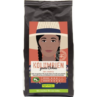 Rapunzel Bio Káva Kolumbie zrnková 250 g – Hledejceny.cz