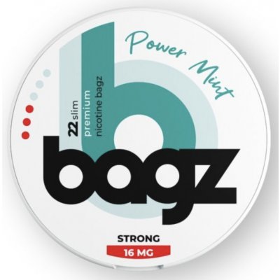 Bagz POWER MINT 16 mg 22 sáčků – Zboží Dáma