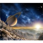 Fotozávěs Vesmír FCSXL-4805 textilní foto závěs FCSXL4805 / foto-závěsy s fototiskem (180 x 160 cm) AG Design – Zboží Mobilmania