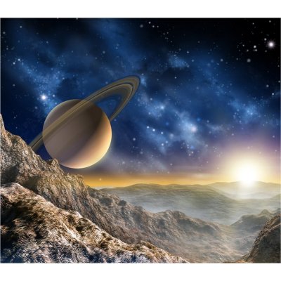 Fotozávěs Vesmír FCSXL-4805 textilní foto závěs FCSXL4805 / foto-závěsy s fototiskem (180 x 160 cm) AG Design – Zboží Mobilmania