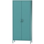 Jan Nowak Šatní skříň FLAVIO, 800 x 1850 x 450 mm mořská – Hledejceny.cz