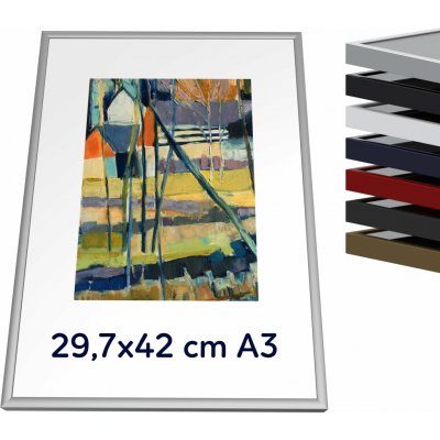 THALU Kovový rám 29,7x42 A3 cm Červená – Zboží Živě