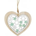 UNIPAP závěs srdce dřevěný 11x11cm 8886092 – Hledejceny.cz
