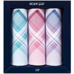 SCANquilt dámské kapesníky VIP 3 ks pastelová L72 28x28 cm – Zboží Dáma