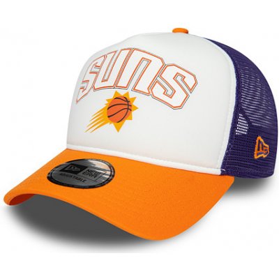 New Era 9FORTY AFrame Trucker NBA Retro Phoenix Suns Orange Popsicle / New Orchid