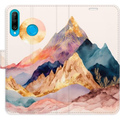 Pouzdro iSaprio Flip s kapsičkami na karty - Beautiful Mountains Huawei P30 Lite – Zboží Mobilmania