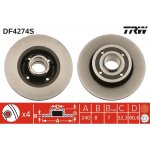 Brzdový kotouč TRW DF4274S