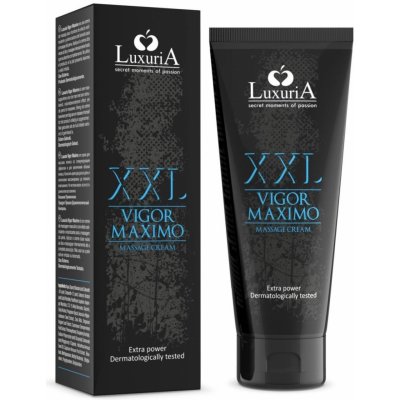 Luxuria Vigor Maximo XXL prokrvující krém pro větší a tvrdší penis 75 ml – Sleviste.cz