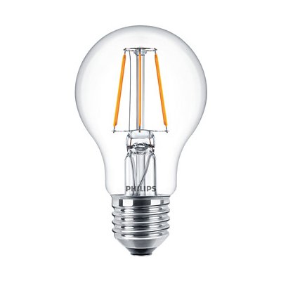 Philips žárovka LED 4,3W/E27 /eq. 40W/ 2700K filament A60 Classic – Sleviste.cz