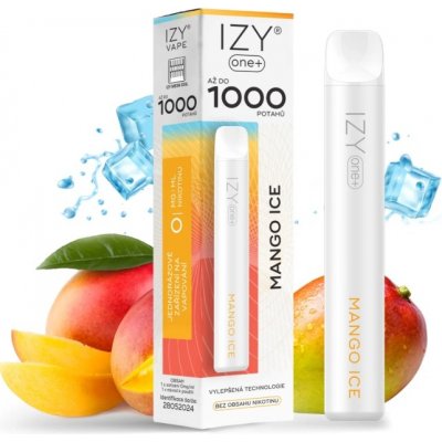 IZY VAPE IZY ONE+ Mango Ice 0 mg 1000 potáhnutí – Zboží Mobilmania