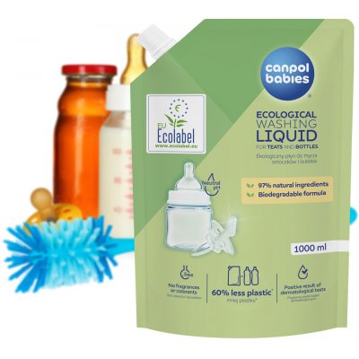 Canpol babies Náhradní náplň mycí prostředek na kojenecké lahve a savičky 1 l – Sleviste.cz