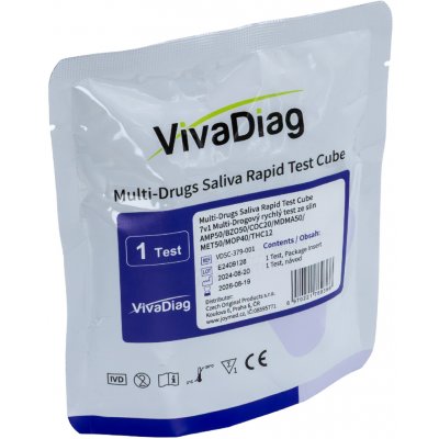 VivaDiag 7v1 COC/THC/MOP/MDMA/AMP/MET/BZO multitest 1 ks – Zbozi.Blesk.cz