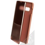 Pouzdro 1Mcz Clear View flipové pro Samsung Galaxy S10 Plus růžové pink – Zboží Mobilmania
