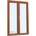 Kömmerling balkonové dveře 70 AD O+OS klapačka levé zlatý dub/bílá 120 x 220 cm oboustranná klika + FAB + hliníkový práh – Hledejceny.cz