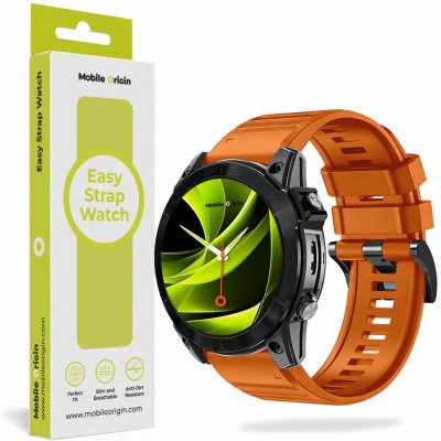 Mobile Origin Easy Strap Silicone Watch 22mm oranžový MO-ESS-22-ORG – Zboží Živě