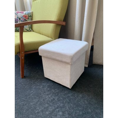Nábytek RB Taburet Radka s úložným prostorem - SKLADEM ROZMĚR: (š/v/hl.): 38 x 40 x 38 cm - jedna barva potah.látky 55305_V – Zboží Dáma