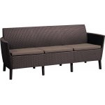 KETER SALEMO 3 seater sofa hnědá – Zboží Dáma