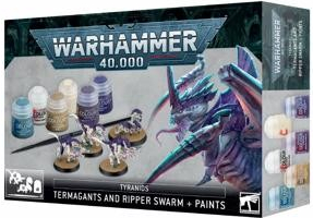 GW Warhammer 40k Termagants and Ripper Swarm + Paint Set