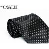 Kravata Pánská kravata černá Cavaldi