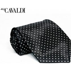 Pánská kravata černá Cavaldi