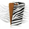 Pouzdro a kryt na mobilní telefon Apple Pouzdro Forcell Slim Flip Case 2 Apple iPhone 5/5S Zebra