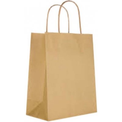 Taška dárková 100x150 mm celoroční, přírodní, hnědá – Zbozi.Blesk.cz