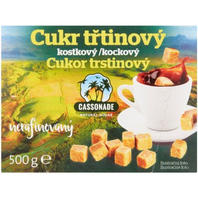 Cassonade Cukr třtinový kostky 500 g – Sleviste.cz