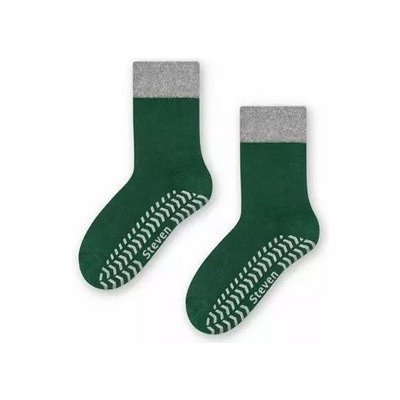 For safety Dětské protiskluzové ponožky tmavě zelená