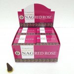 Vijayshree Vonné kužely Golden Nag Red Rose 10 ks – Zboží Mobilmania