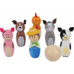 Bigjigs Toys Kuželky: farma – Zboží Dáma