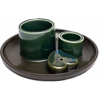 Nefertitis Keramický stojánek pro palo santo, svazky a tyčinky NF58137 - cca 14 x 6 cm – Zboží Mobilmania
