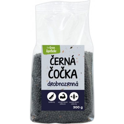 Green Apotheke Čočka černá neloupaná 300 g – Sleviste.cz
