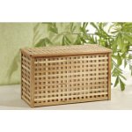 Velký koš na prádlo, komoda nebo prádelní truhla z masivního ořechového dřeva s vnitřním plátěným sáčkem. Rozměry: 78x38x47cm. – Hledejceny.cz