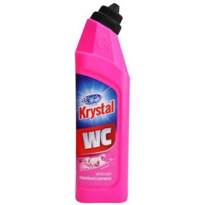 Krystal WC čistič růžový 750 ml