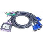 Aten CS-64A DataSwitch elektronický 4:1 (kláv.,VGA,myš,audio) PS/2 – Zboží Živě