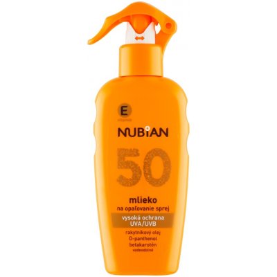 Nubian mléko na opalování spray SPF50 200 ml – Zboží Dáma