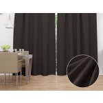 Biante Sametový závěs Velvet Premium SVP-016 Tmavě hnědý - šířka 270 cm 270x180 cm – Zboží Mobilmania