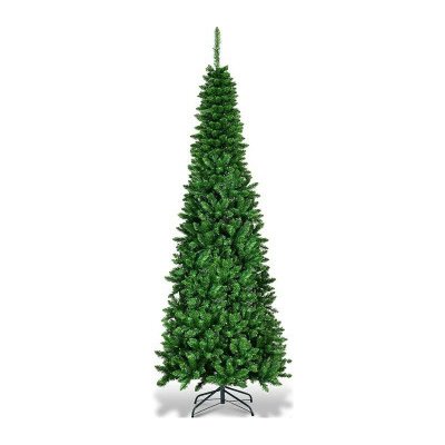 Umělý vánoční stromek CM22072DE, 225 cm, s kovovým stojanem - A COSTWAY – Hledejceny.cz