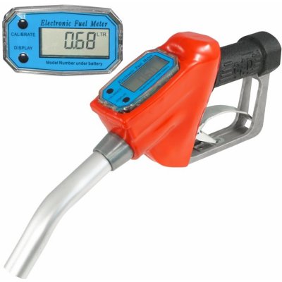 Verke Tankovací pistole s LCD digitálním průtokoměrem paliva a oleje 13455 – Zboží Mobilmania