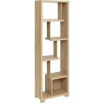 Dřevěná stojací knihovna do obýváku Bivoak 170 cm moderní přírodní 5five – Zbozi.Blesk.cz