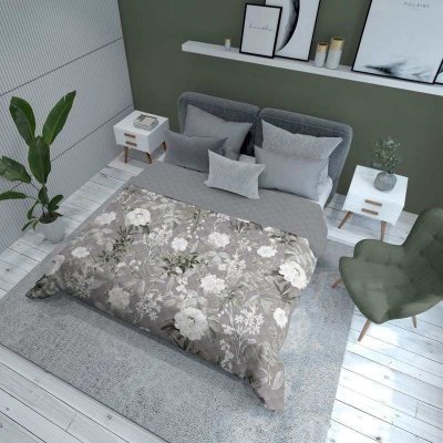 Detexpol přehoz na postel Květy grey 220 x 240 cm – Zboží Mobilmania