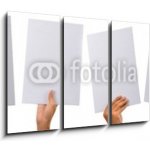 Obraz 3D třídílný - 105 x 70 cm - various blank cardboard různé prázdné lepenky – Zbozi.Blesk.cz