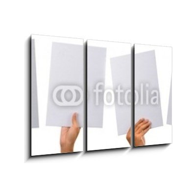 Obraz 3D třídílný - 105 x 70 cm - various blank cardboard různé prázdné lepenky – Zbozi.Blesk.cz