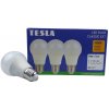 Tesla LED žárovka BULB E27, 9W, 230V, 1055lm, 25 000h, 3000K teplá bílá, 220st 3ks